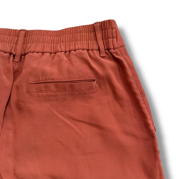 A New Day Size Roasted Brown High-Rise Slim Fit Pintuck Ankle Pants Rayon/Poly - Picture 5 of 6